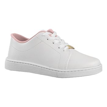 Tenis-Casual-Branco-Kids-Liso-|-Molekinha-Tamanho--27---Cor--BRANCO-0